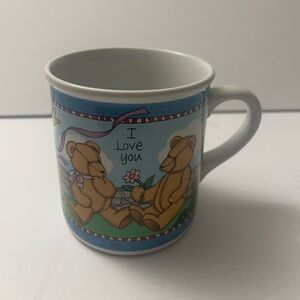 Russ Ceramic Mug Base with Navy Logo - White